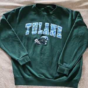 Green Tulane Men's Sweater